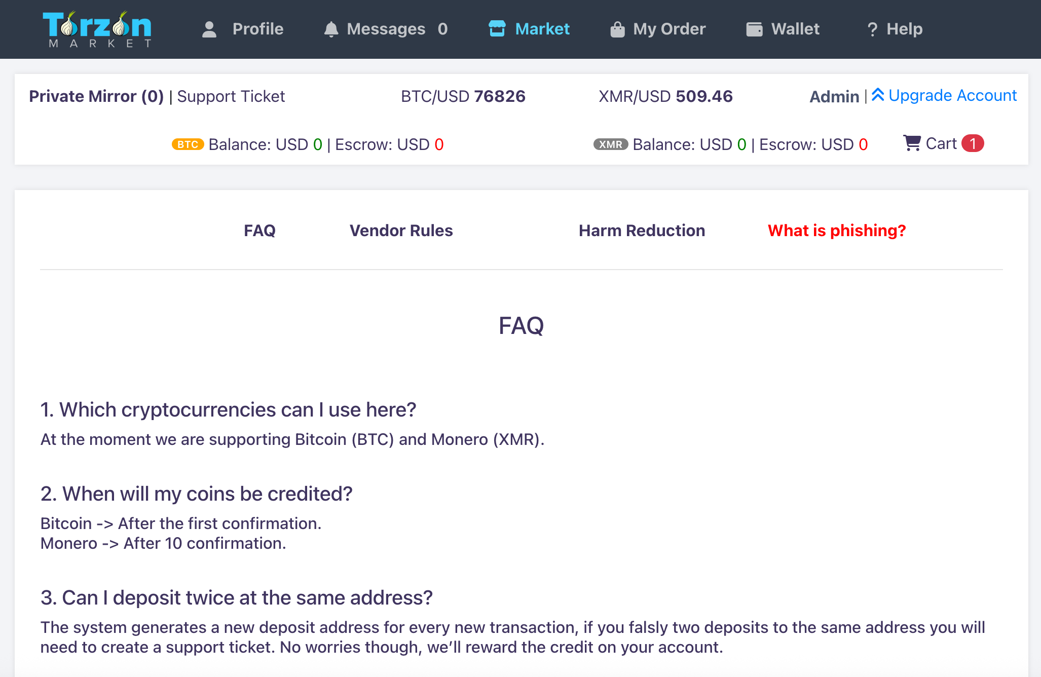 Torzon Market support team — darknet marketplace dispute resolution